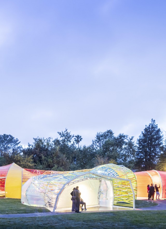 serpentine pavilion evening light 