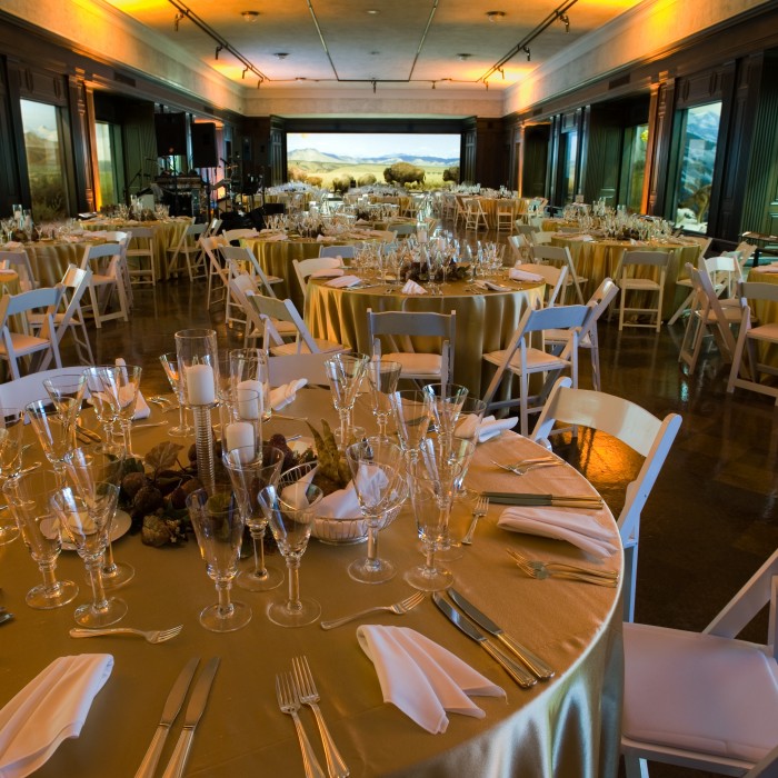 special event setup in north american mammal hall