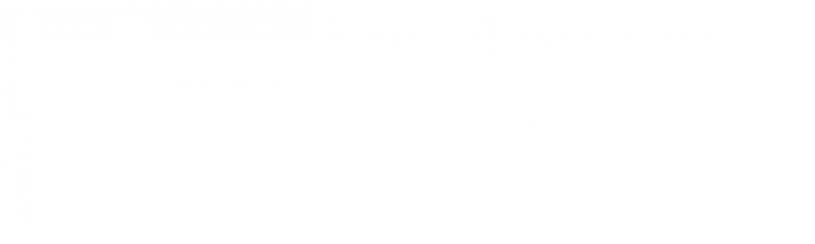 los angeles department of water and power logo in white