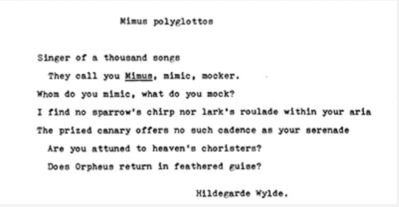 Hildegarde Howard poem