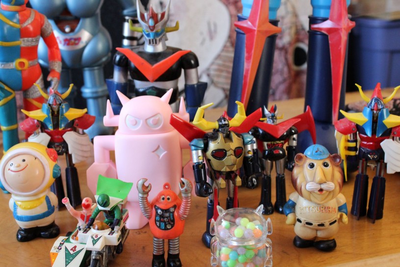 toys arranged on a table